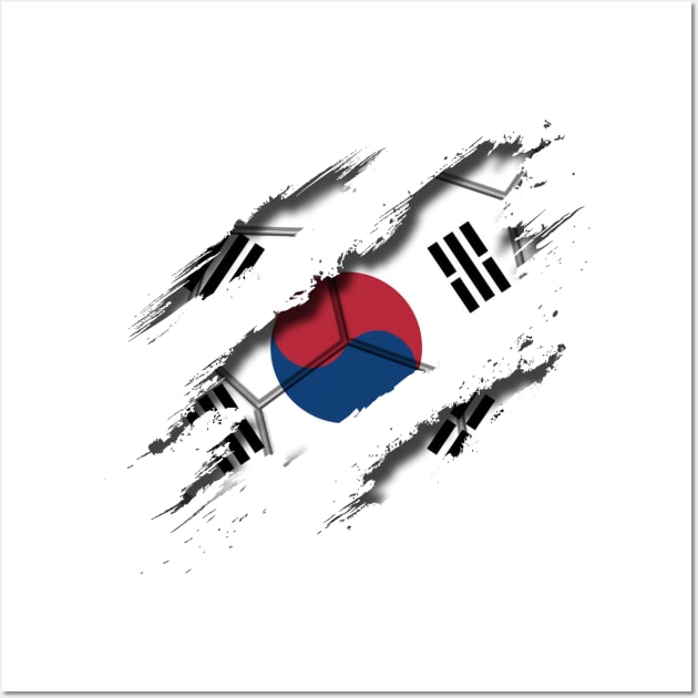 South Korea Football Wall Art by blackcheetah